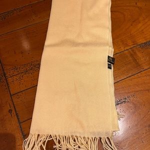 COPY - Lara Piana cashmere and silk scarf or shawl in sogt/light butter color